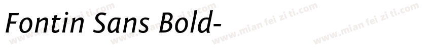 Fontin Sans Bold字体转换